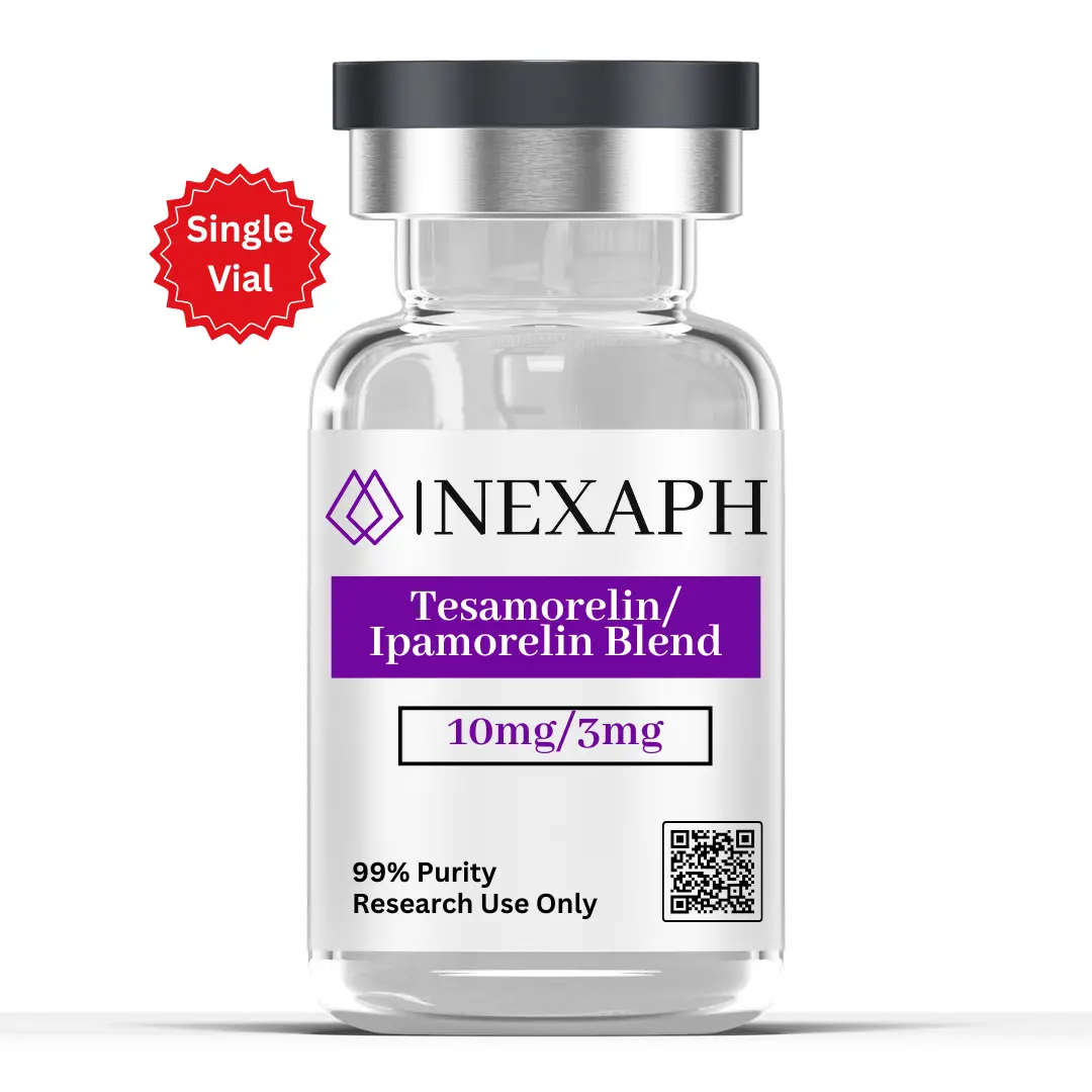 Tesamorelin/Ipamorelin Blend – 10mg/3mg (Single Vial) – For Research Use Only